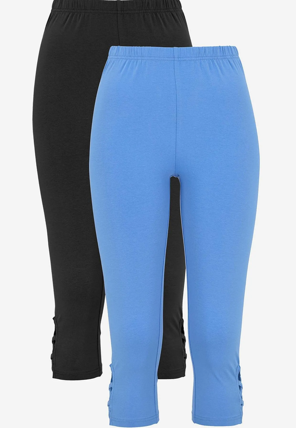 Caprileggingsit kivoilla yksityiskohdilla 2 kpl/pakkaus