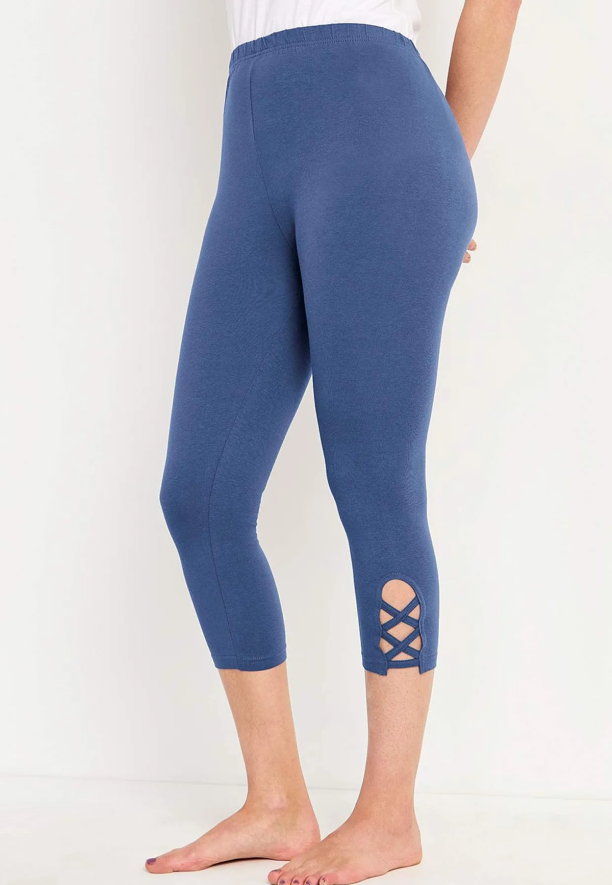 Caprileggingsit kivoilla yksityiskohdilla 2 kpl/pakkaus