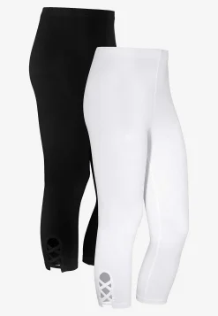 Caprileggingsit kivoilla yksityiskohdilla 2 kpl/pakkaus