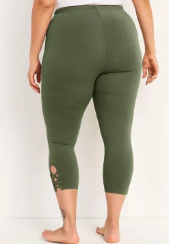Caprileggingsit kivoilla yksityiskohdilla 2 kpl/pakkaus