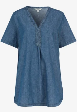 Denimtunika koristeellisella V-aukolla