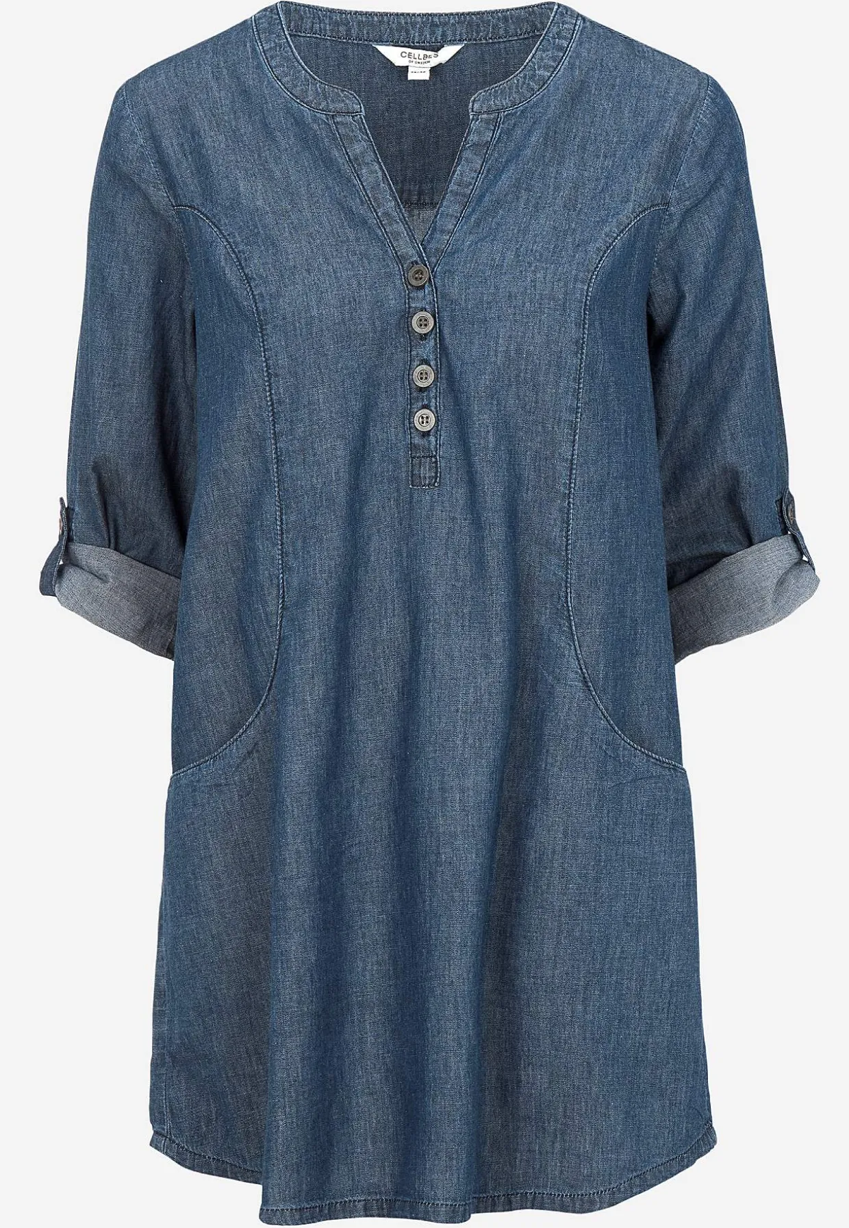 Denimtunika taskuilla