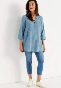 Denimtunika taskuilla