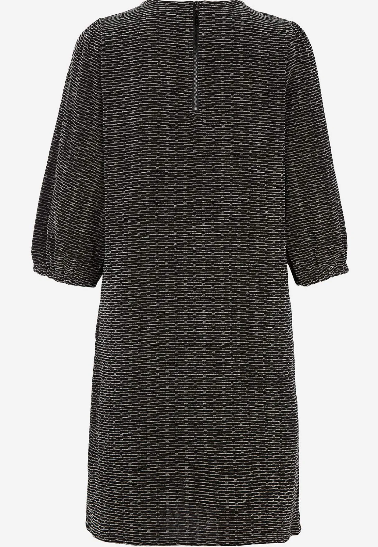 Jacquard-neuloksinen mekko taskuilla