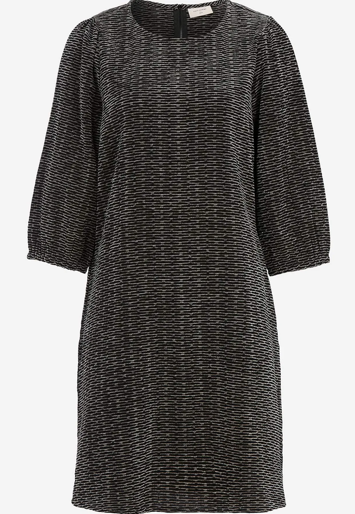 Jacquard-neuloksinen mekko taskuilla