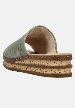Jalkaan vedettävä sandaali leveällä hihnalla