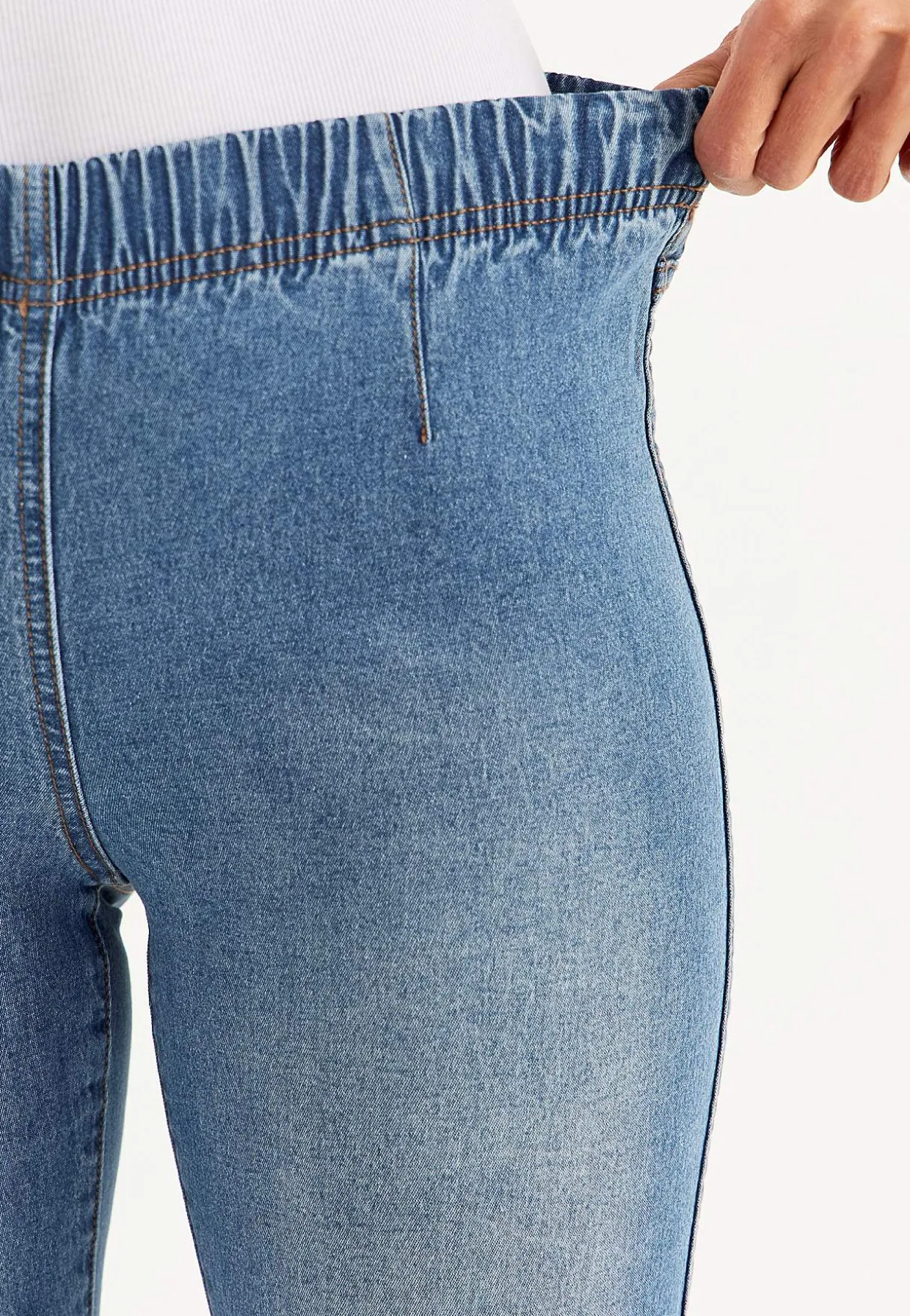 Jeggingsit skinny-lahkeella - pituus