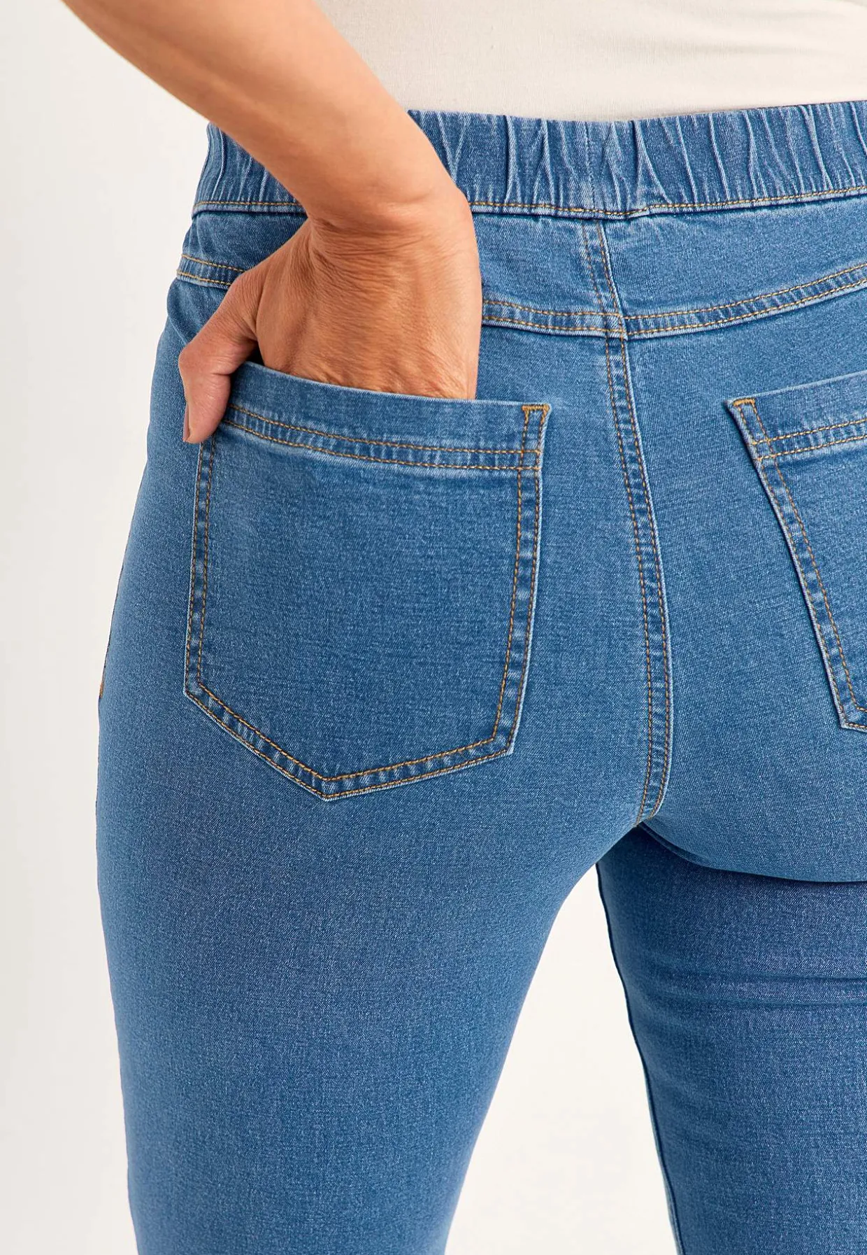 Joustavat, bootcut jeggingsit - pituus
