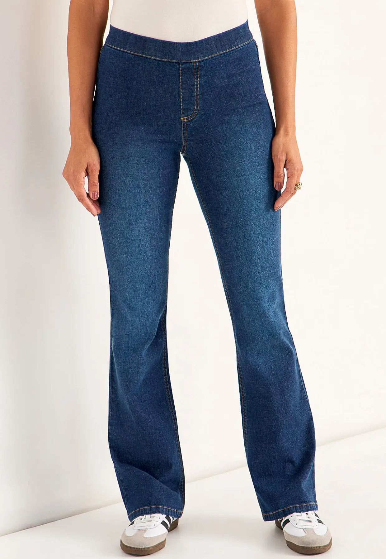 Joustavat, bootcut jeggingsit - pituus