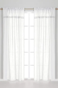 Kanavaverhot pitsillä Monica 2 kpl/pakkaus