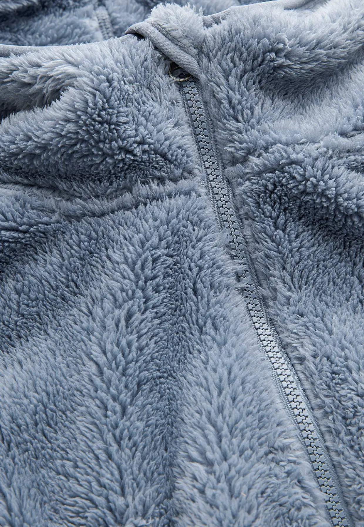 Kodikas fleece-takki hupulla