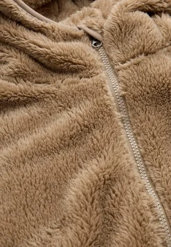 Kodikas fleece-takki hupulla