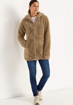 Kodikas fleece-takki hupulla