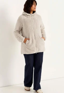 Kodikas fleece-takki hupulla