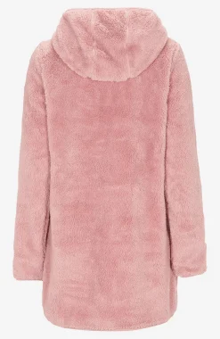 Kodikas fleece-takki hupulla