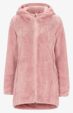 Kodikas fleece-takki hupulla