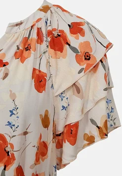 Kudottu mekko viskoosista taskuilla