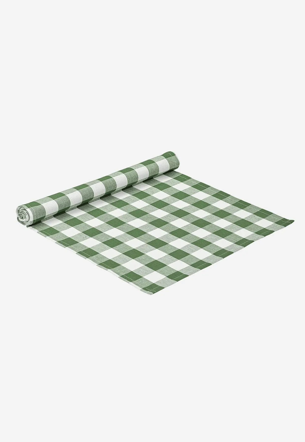 Kudottu, ruudullinen kaitaliina