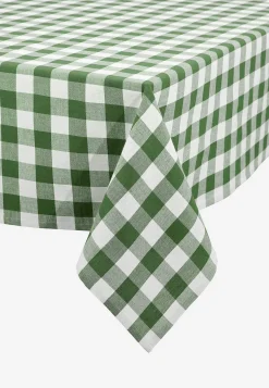 Kudottu, ruudullinen pöytäliina
