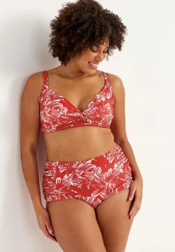 Kuvioidut, kaarituettomat bikinirintaliivit