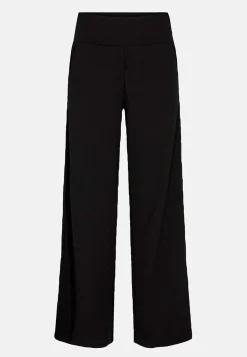 Leveälahkeiset trikoohousut