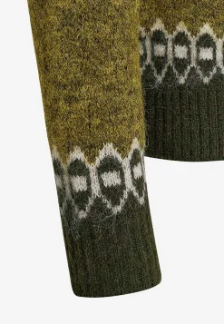 Neulepusero jacquard-kuviolla