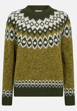 Neulepusero jacquard-kuviolla