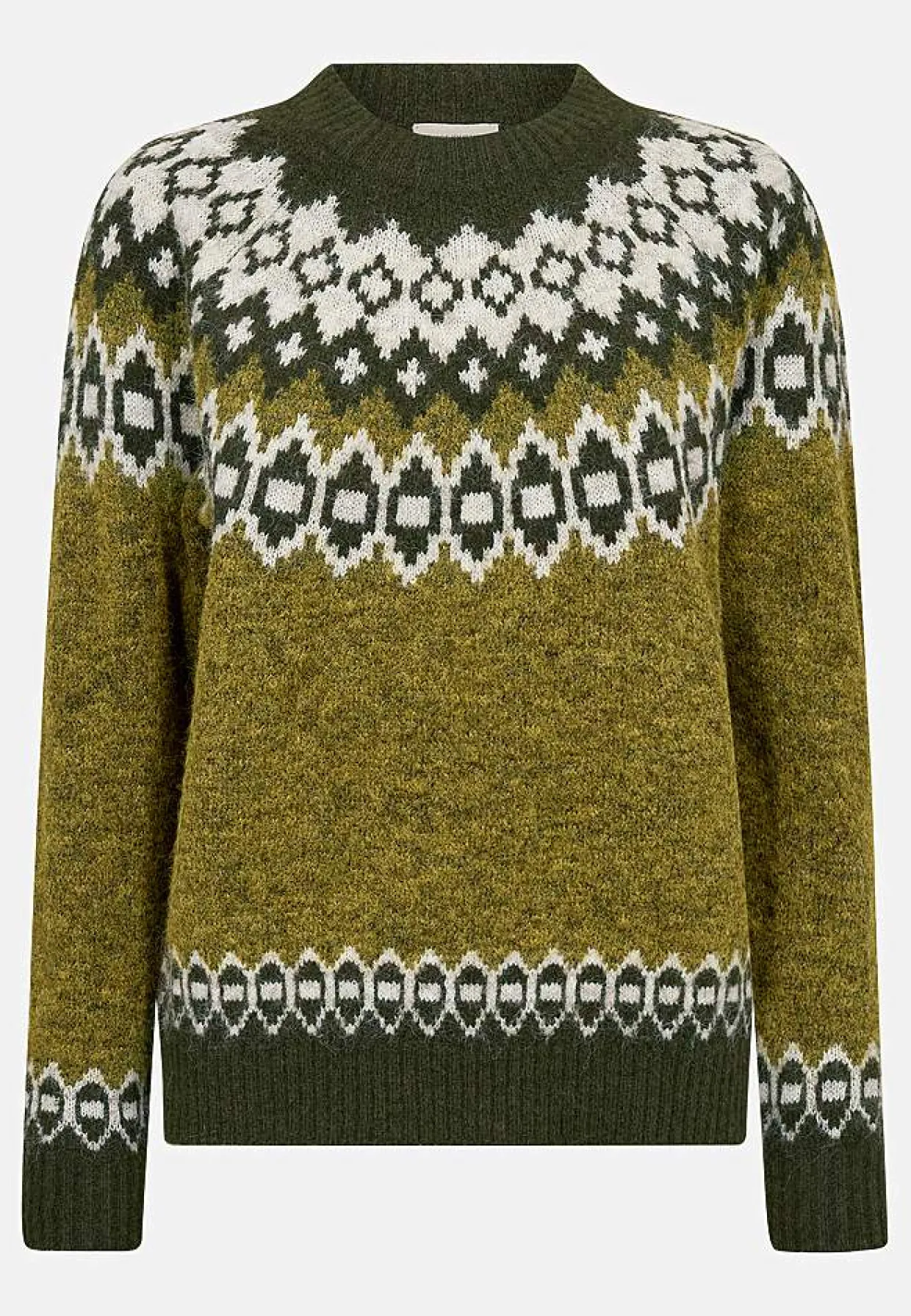 Neulepusero jacquard-kuviolla