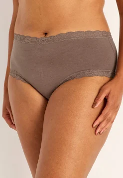 Pikkuhousut pitsillä ja brazilian-leikkauksella 3 kpl/pakkaus