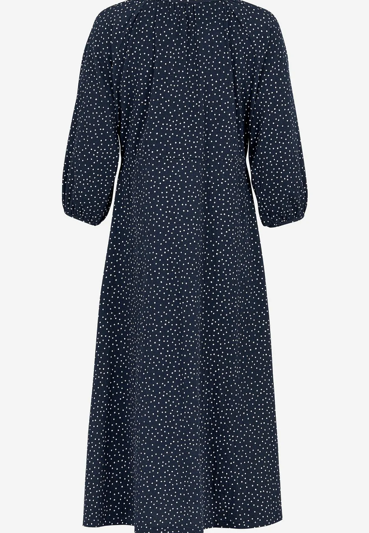 Pilkullinen, rypytetty trikoomekko