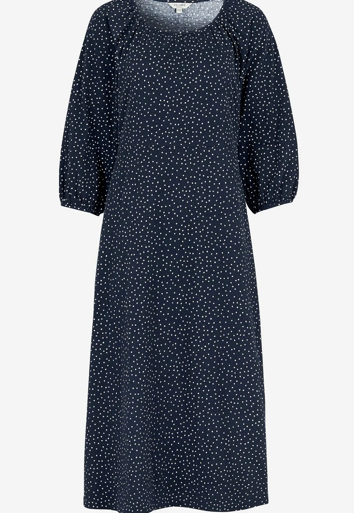 Pilkullinen, rypytetty trikoomekko