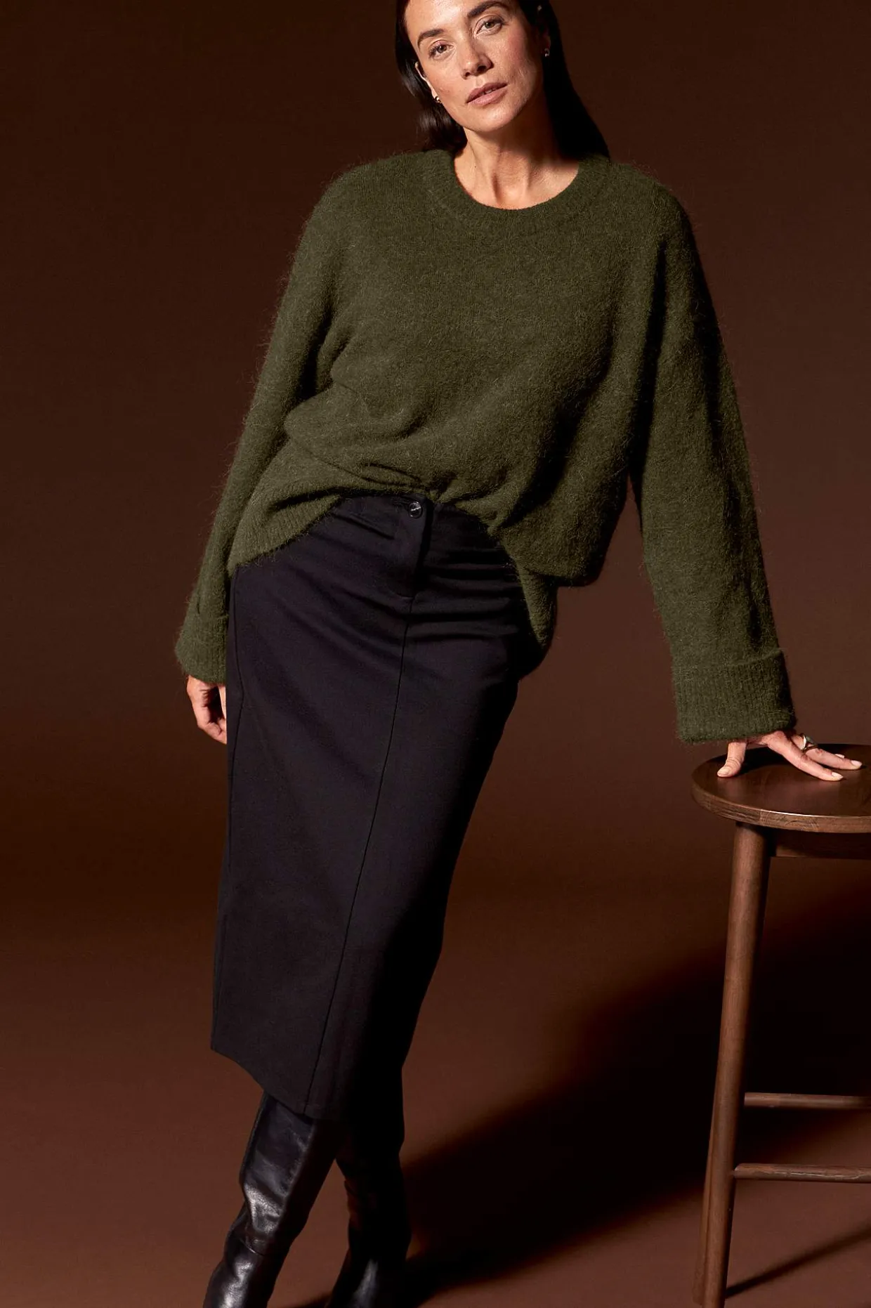 Pusero Premium mohair- ja villaseoksesta