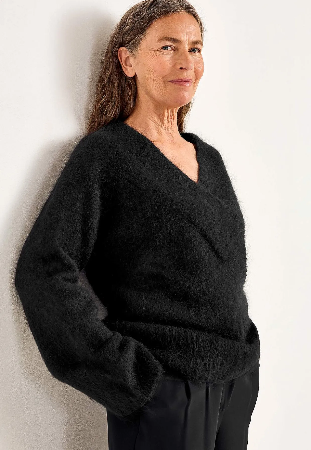 Pusero Premium mohair- ja villaseoksesta