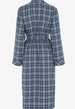 Ruudullinen aamutakki flanellista