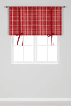 Ruudullinen jouluverho X-mas check