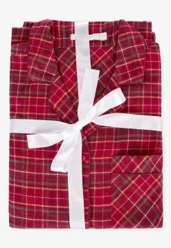 Ruudullinen pyjama flanellista