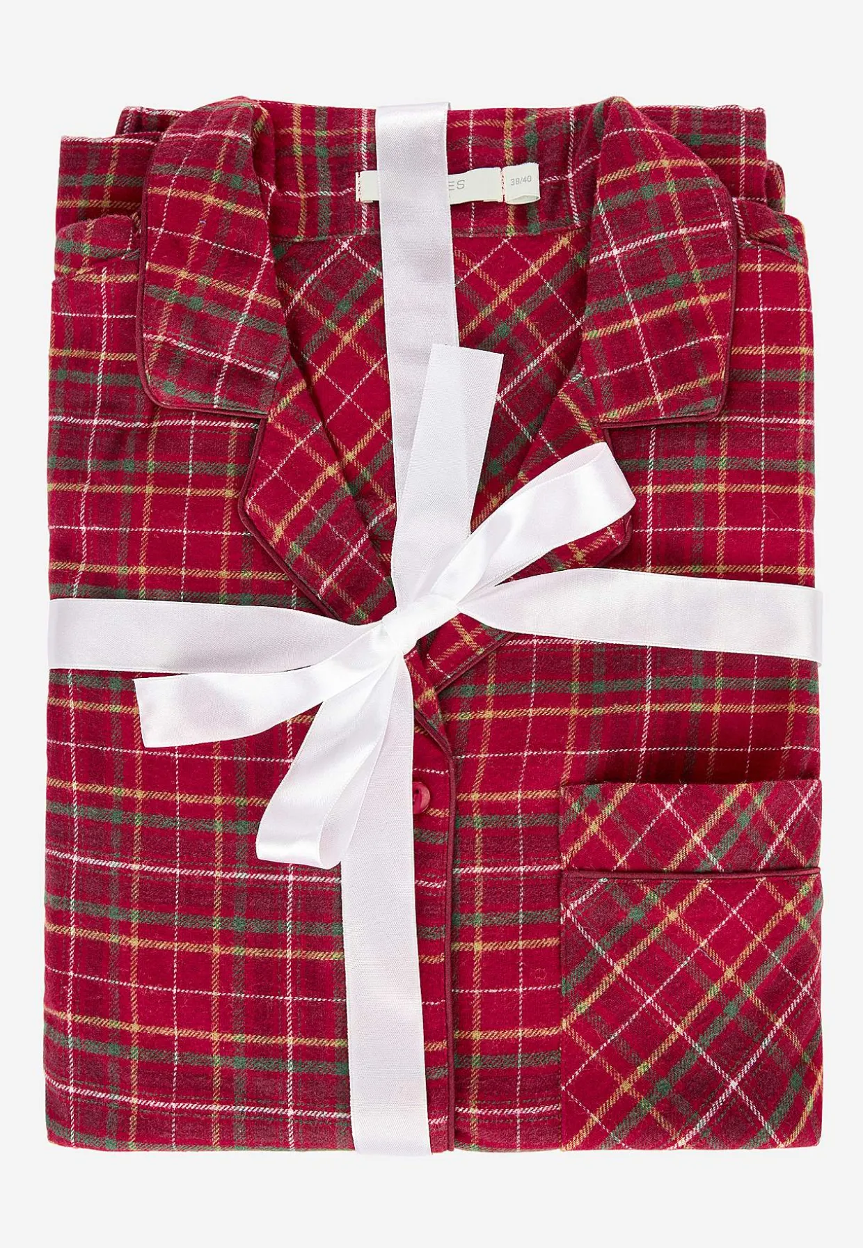 Ruudullinen pyjama flanellista