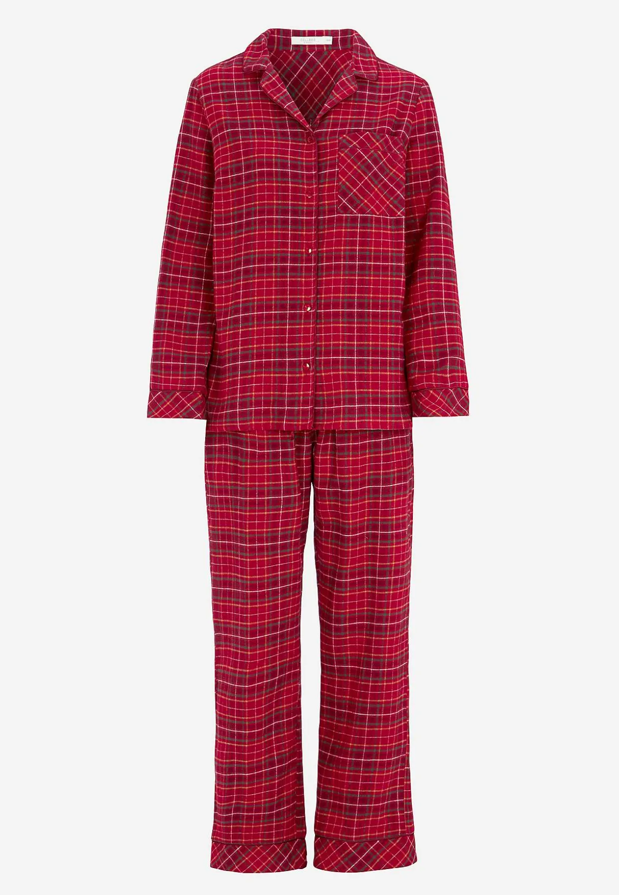 Ruudullinen pyjama flanellista