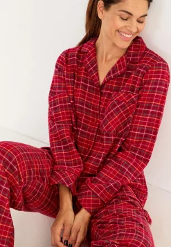 Ruudullinen pyjama flanellista
