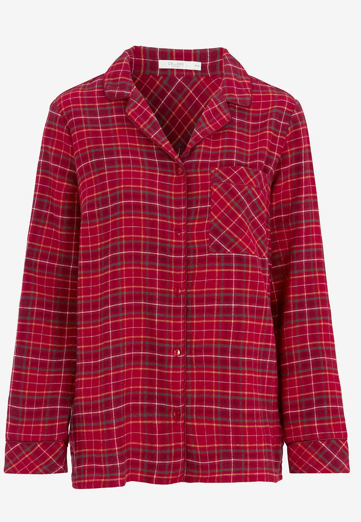 Ruudullinen pyjama flanellista