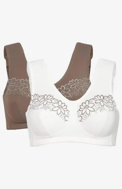 Soft-rintaliivi kirjailulla Lily 2 kpl/pakkaus