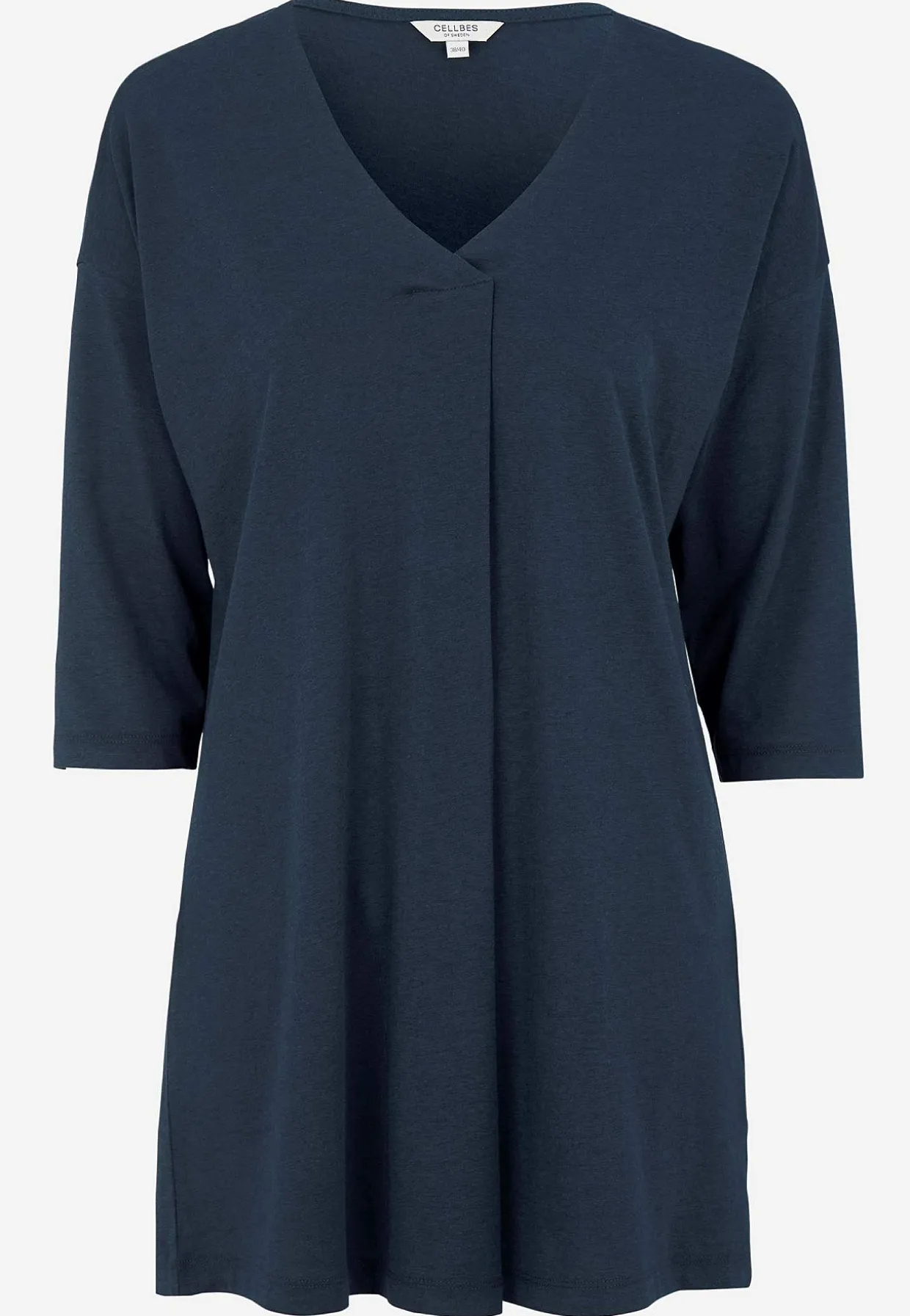 Trikootunika laskosdetaljilla
